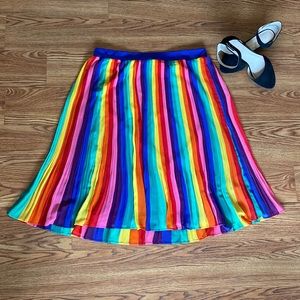 Torrid Size 2 midi rainbow skirt
